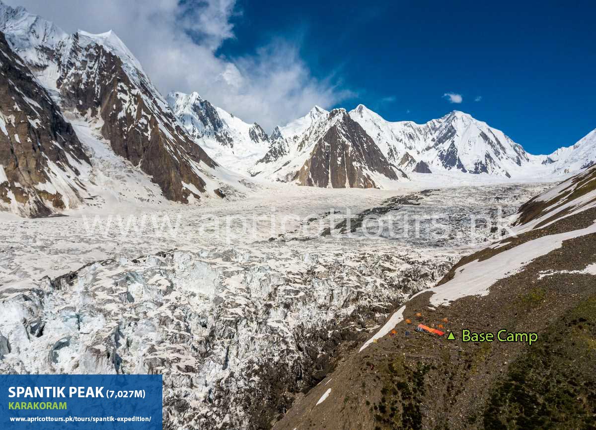 spantik climbing route map