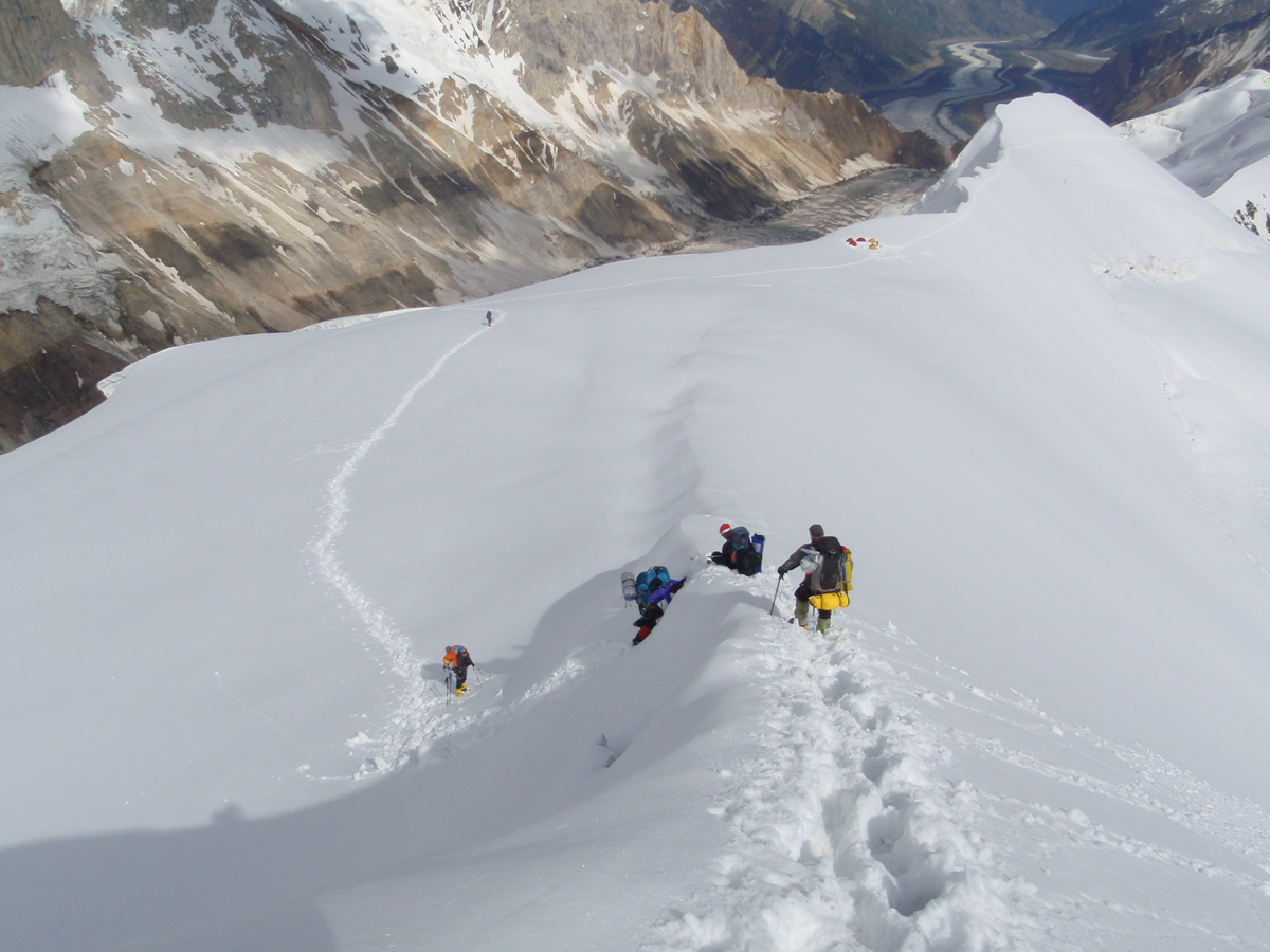 spantik expedition climbing route map