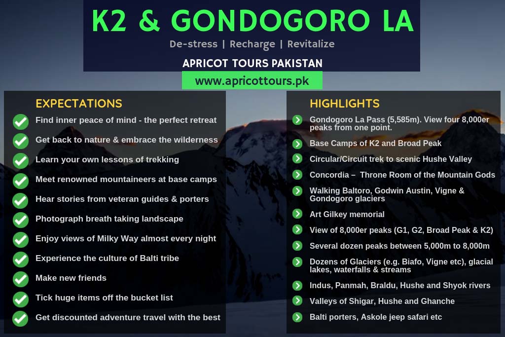 k2 and gondogoro la trek