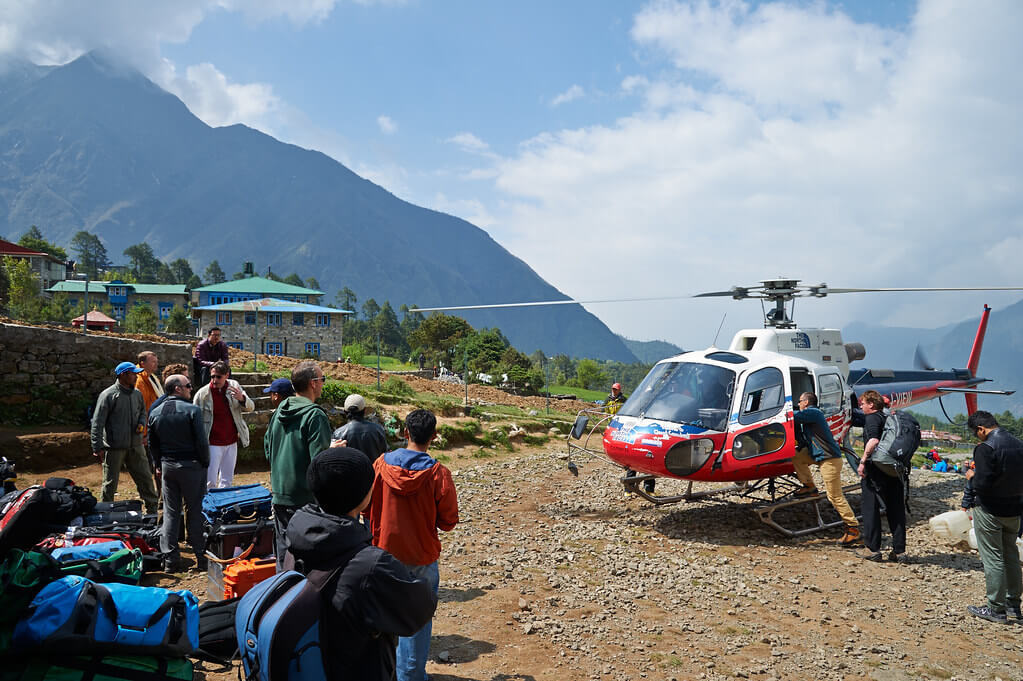 kathmandu to lukla by helicopter