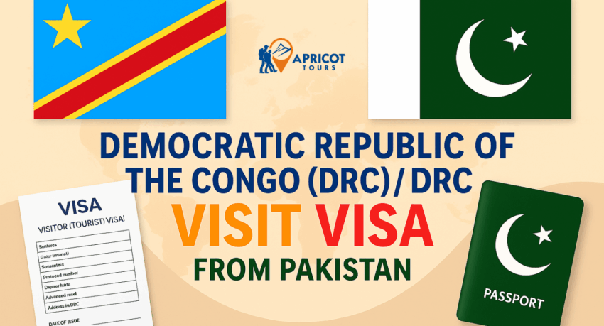 democratic republic of the congo (DRC) visit visa from pakistan