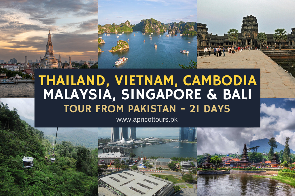 Thailand, Vietnam, Cambodia, Malaysia, Singapore & Bali Tour from Pakistan - 21 days