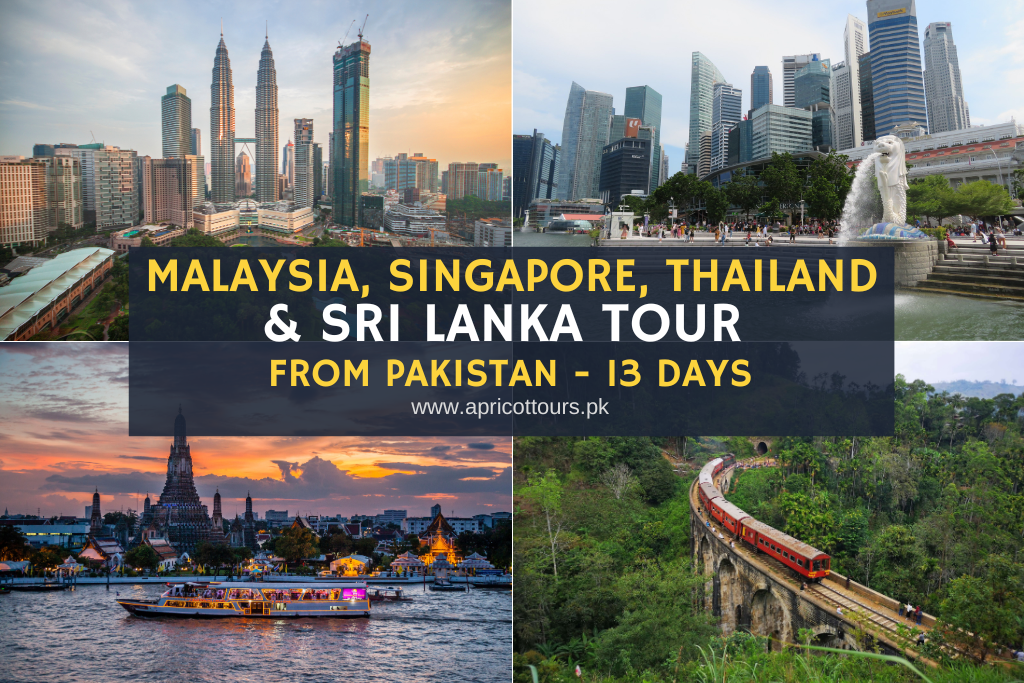 Malaysia, Singapore, Thailand & Sri Lanka Tour from Pakistan - 13 Days