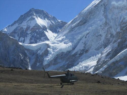 gorakshep to lukla by helicopter