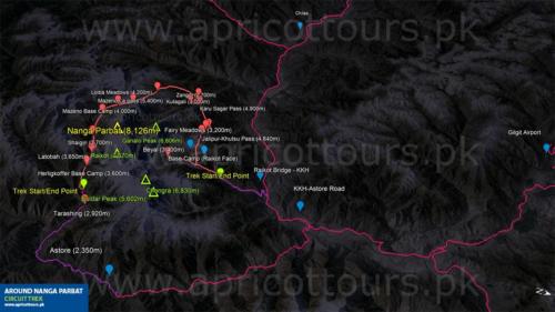 Nanga Parbat Trail Route